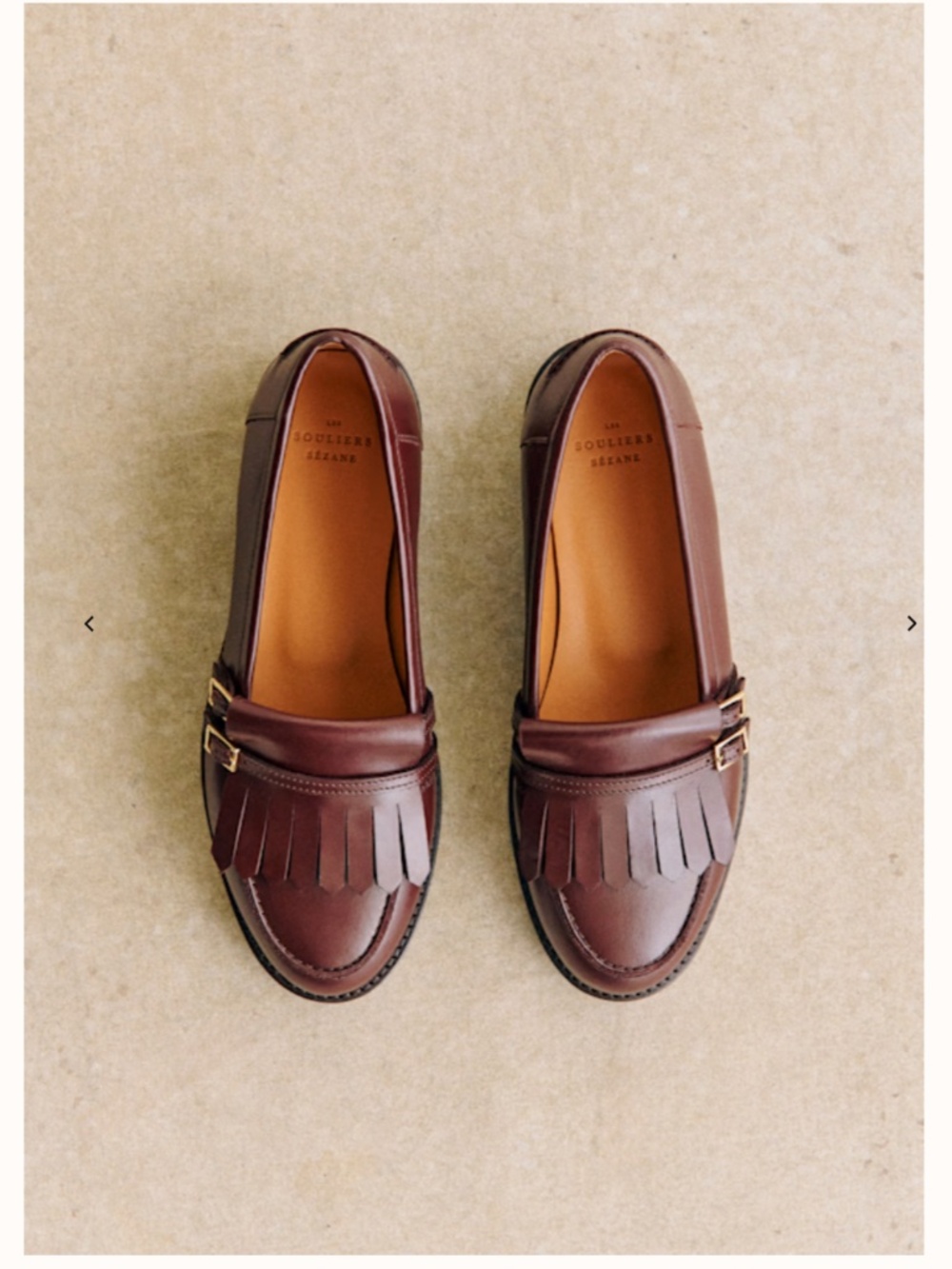 Sezane JOEY LOAFERS Glossy Chocolate Size 8 NWOB - Picture 8 of 11